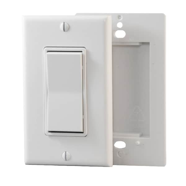 EnOcean 902 MHz Wireless Wall Transmitter Switch with Barrier and Cove